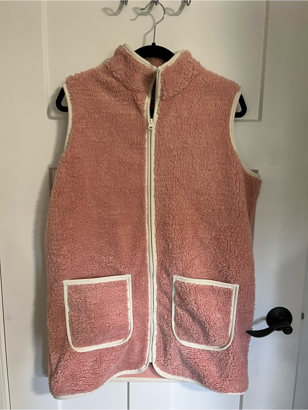 Smash and Tess Bundle Up Teddy Vest in Rose Pink